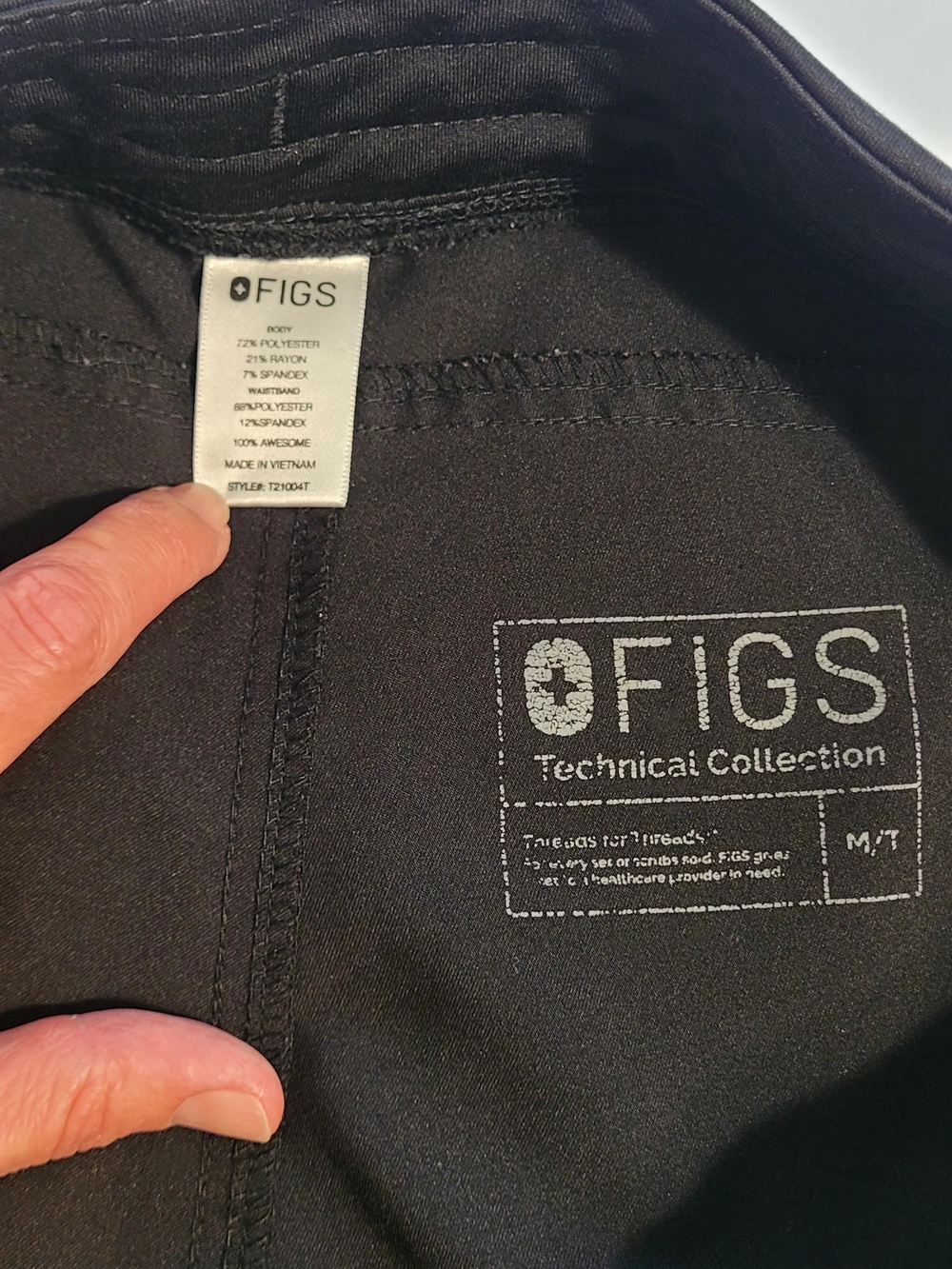 Black, Kade Cargo Scrub Pants, Medium Tall - Picture 8 of 13
